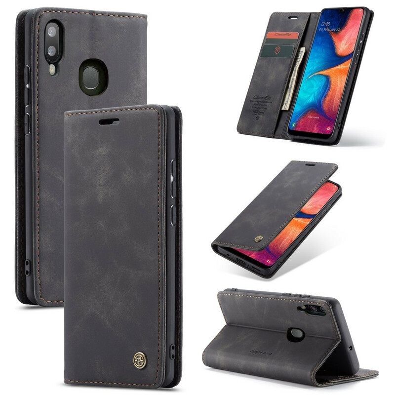 θηκη κινητου Samsung Galaxy A30 / A20 Θήκη Flip Caseme Faux Leather