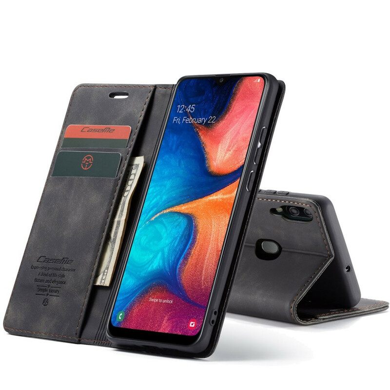 θηκη κινητου Samsung Galaxy A30 / A20 Θήκη Flip Caseme Faux Leather