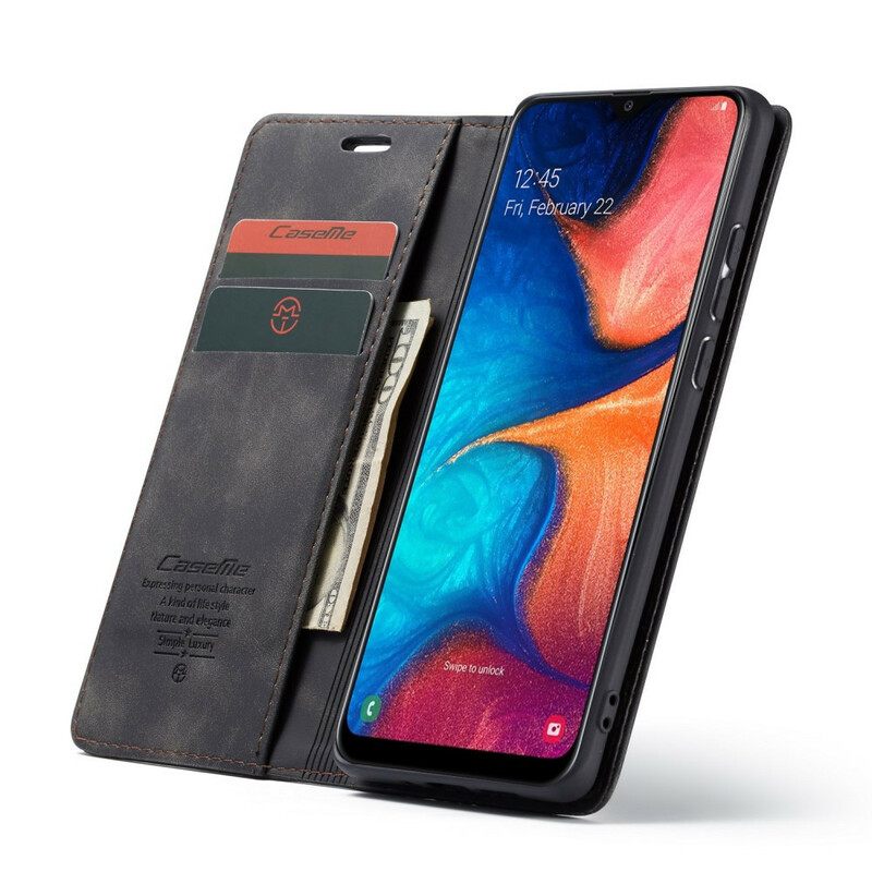 θηκη κινητου Samsung Galaxy A30 / A20 Θήκη Flip Caseme Faux Leather