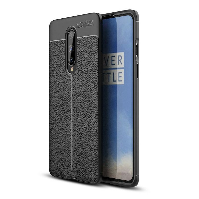 θηκη κινητου OnePlus 8 Δερμάτινο Εφέ Litchi Διπλής Γραμμής