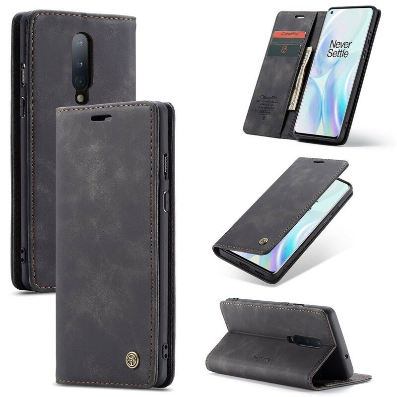 θηκη κινητου OnePlus 8 Θήκη Flip Caseme Faux Leather