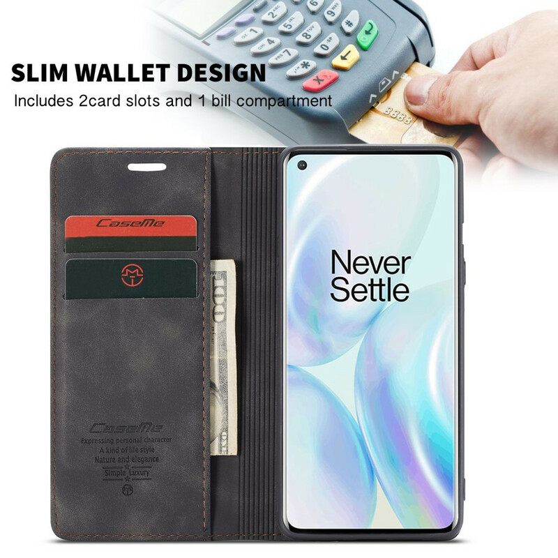 θηκη κινητου OnePlus 8 Θήκη Flip Caseme Faux Leather