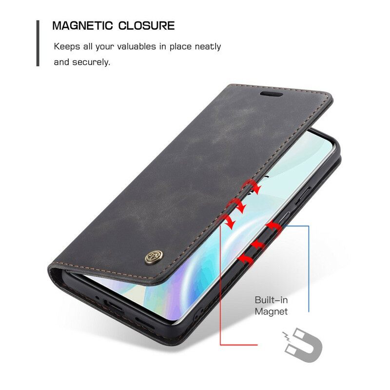 θηκη κινητου OnePlus 8 Θήκη Flip Caseme Faux Leather