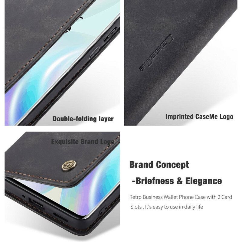 θηκη κινητου OnePlus 8 Θήκη Flip Caseme Faux Leather