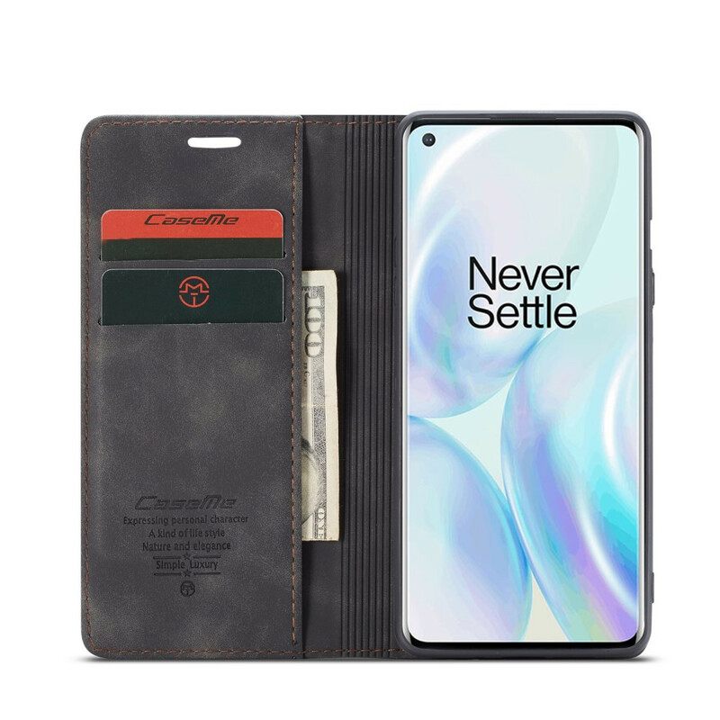 θηκη κινητου OnePlus 8 Θήκη Flip Caseme Faux Leather