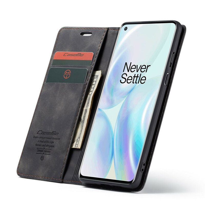 θηκη κινητου OnePlus 8 Θήκη Flip Caseme Faux Leather