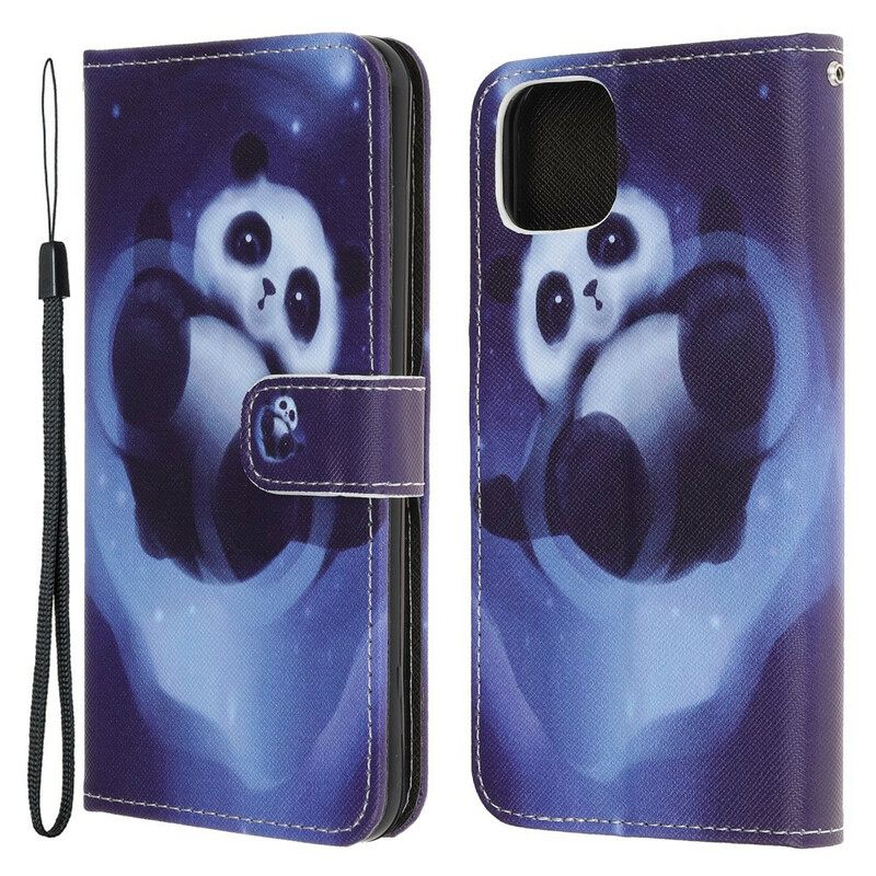 δερματινη θηκη iPhone 13 Pro Panda Space