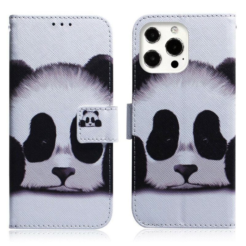 δερματινη θηκη iPhone 13 Pro Πρόσωπο Panda