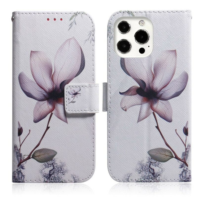 Κάλυμμα iPhone 13 Pro Dusty Pink Flower