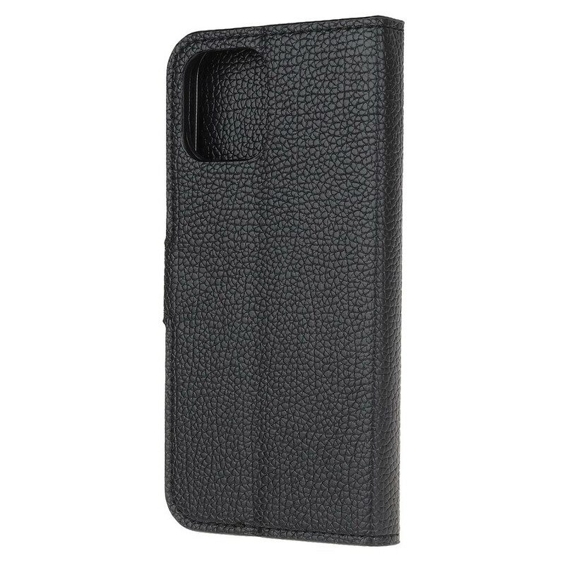 Κάλυμμα iPhone 13 Pro Litchi Grain Leather Effect