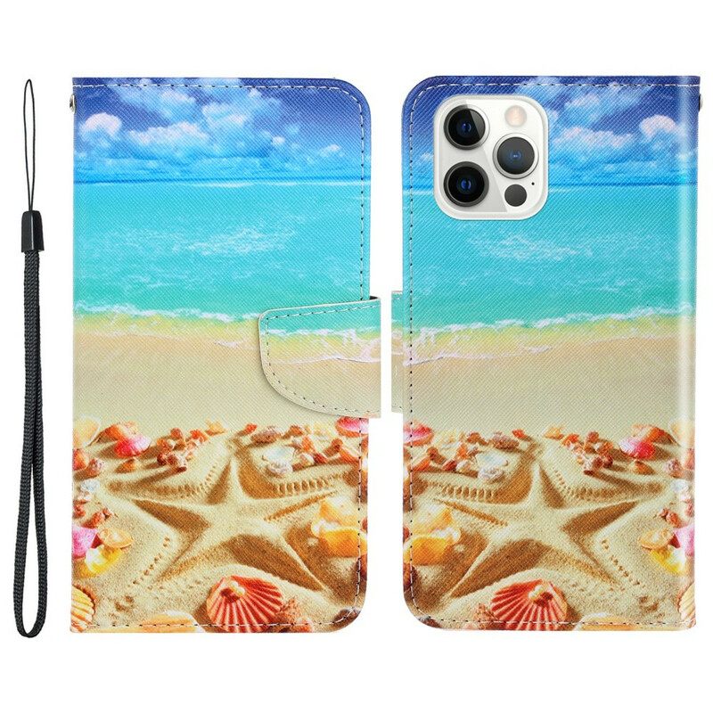 Κάλυμμα iPhone 13 Pro με κορδονι Strappy Beach