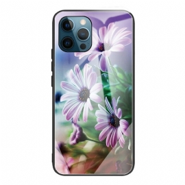 θηκη κινητου iPhone 13 Pro Ρεαλιστικά Λουλούδια Από Σκληρυμένο Γυαλί