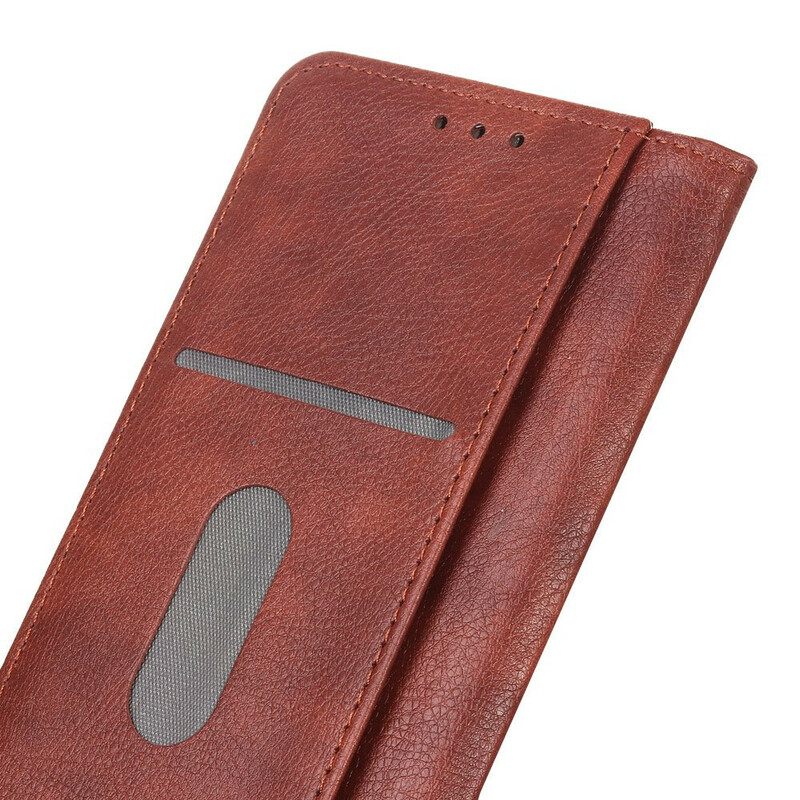 θηκη κινητου iPhone 13 Pro Θήκη Flip Litchi Split Leather