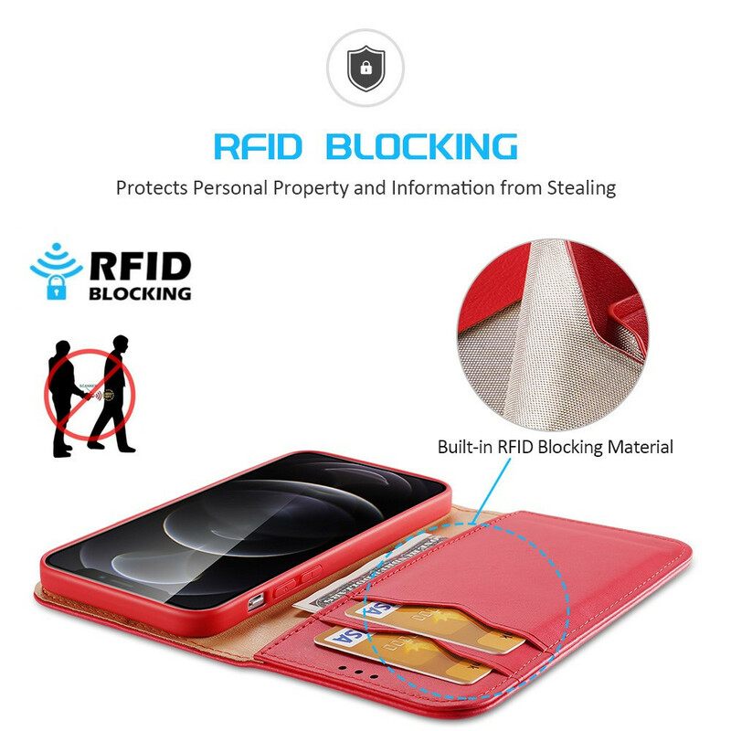 θηκη κινητου iPhone 13 Pro Θήκη Flip Σπλιτ Δέρμα Dux Ducis Rfid