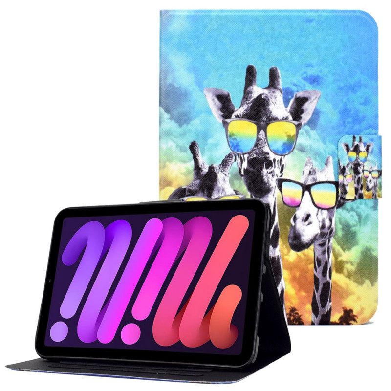 Κάλυμμα iPad Mini 6 (2021) Funky Giraffes