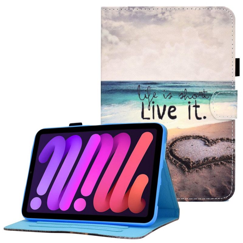 Θήκη Flip iPad Mini 6 (2021) Live It Beach