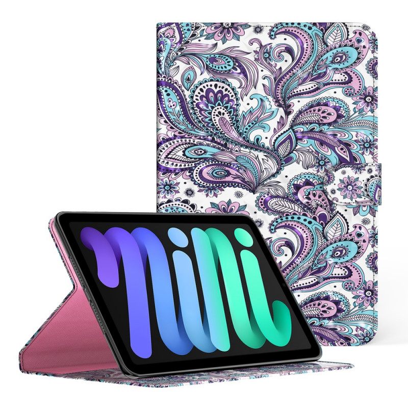 Θήκη Flip iPad Mini 6 (2021) Μοτίβο Paisley Light Spot