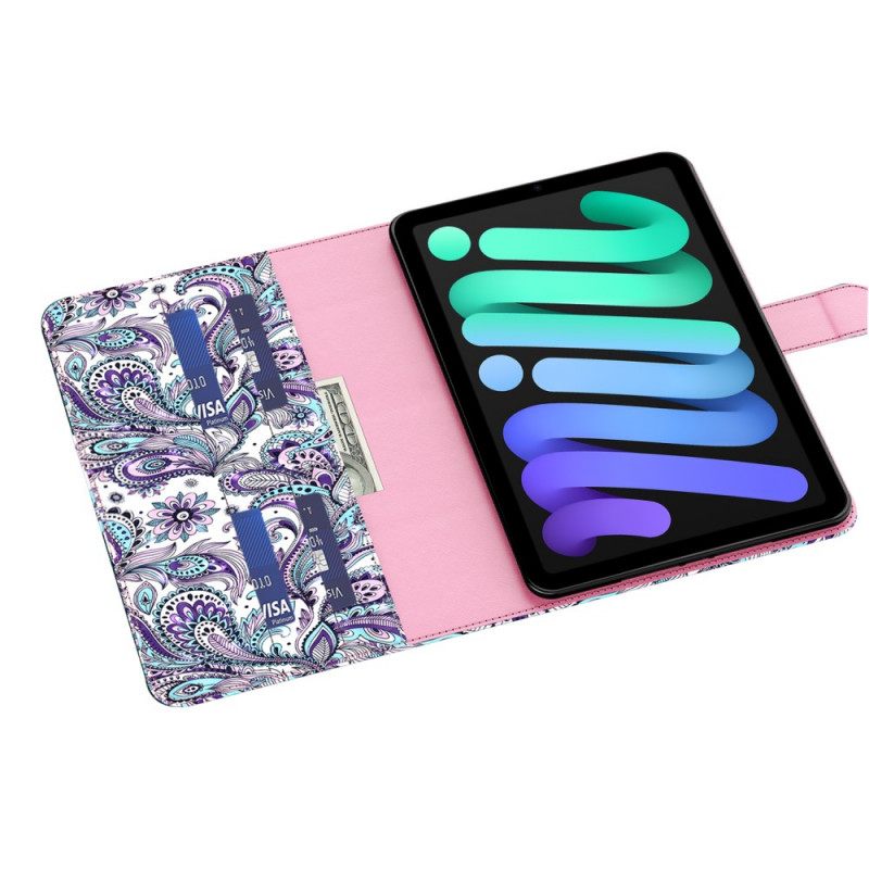 Θήκη Flip iPad Mini 6 (2021) Μοτίβο Paisley Light Spot