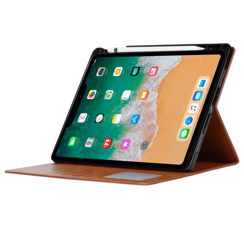 Θήκη Flip iPad Mini 6 (2021) Χαμοφύλακας Από Συνθετικό Δέρμα