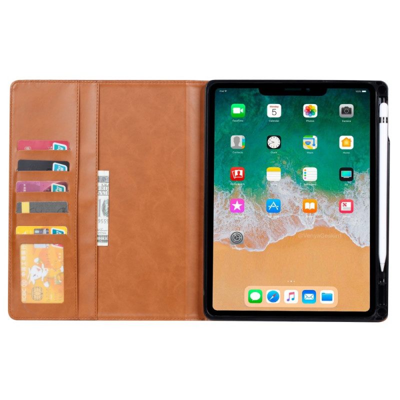 Θήκη Flip iPad Mini 6 (2021) Χαμοφύλακας Από Συνθετικό Δέρμα