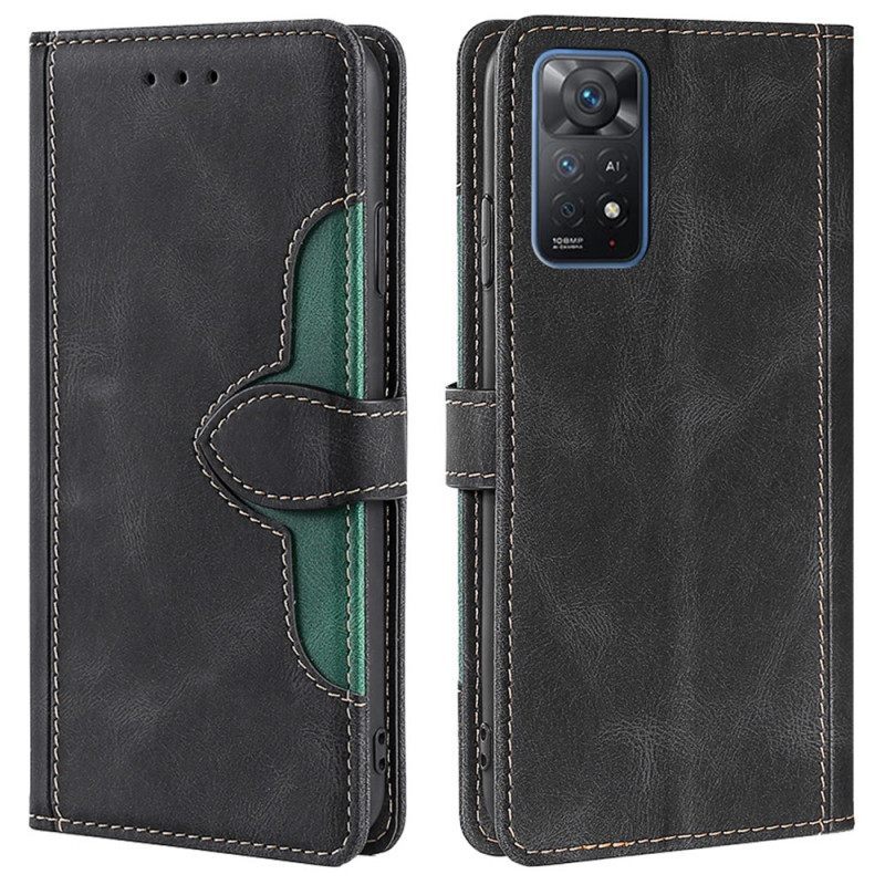 Κάλυμμα Xiaomi Redmi Note 11 Pro / 11 Pro 5G Faux Leather Bicolor Stylish