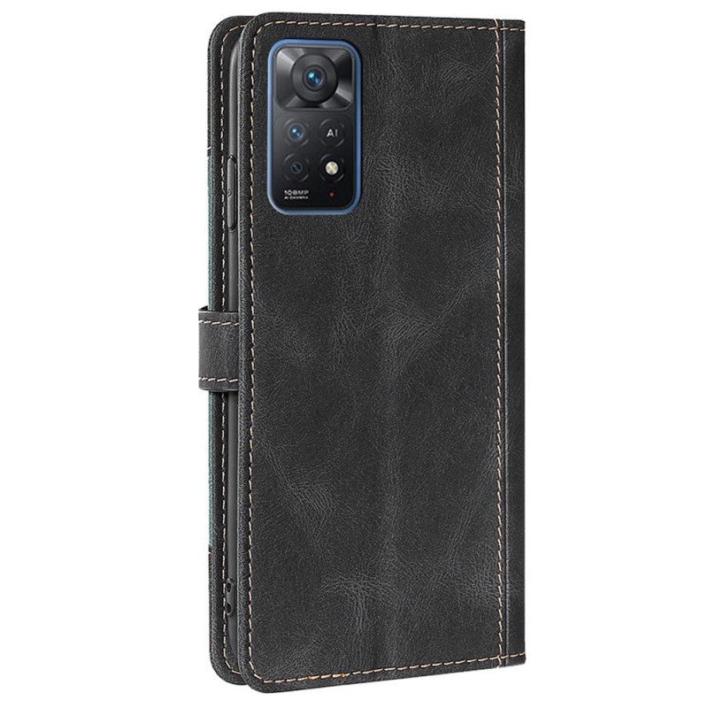 Κάλυμμα Xiaomi Redmi Note 11 Pro / 11 Pro 5G Faux Leather Bicolor Stylish