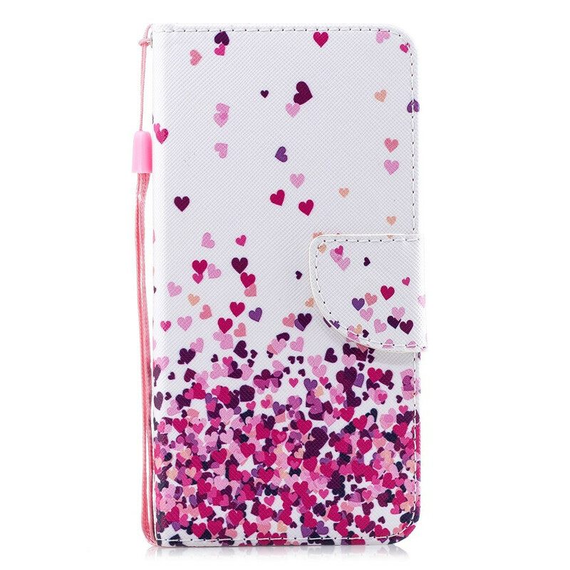 Κάλυμμα iPhone 11 με κορδονι Πολλαπλές Strappy Hearts