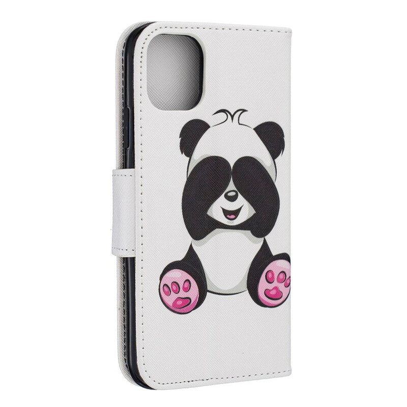 Θήκη Flip iPhone 11 Panda Fun