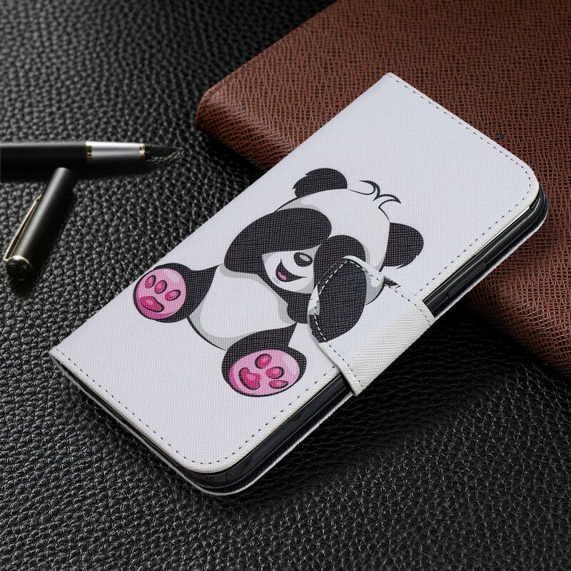 Θήκη Flip iPhone 11 Panda Fun