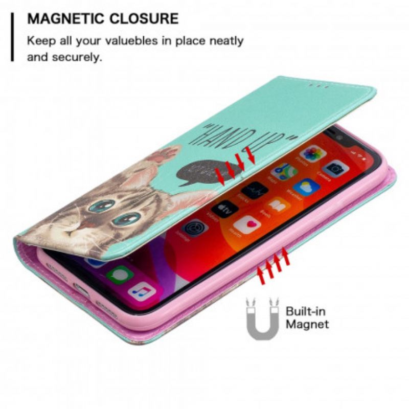 θηκη κινητου iPhone 11 Θήκη Flip Χέρι Ψηλά