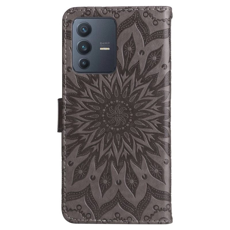 Κάλυμμα Vivo V23 5G Sun Mandala Με Κορδόνι