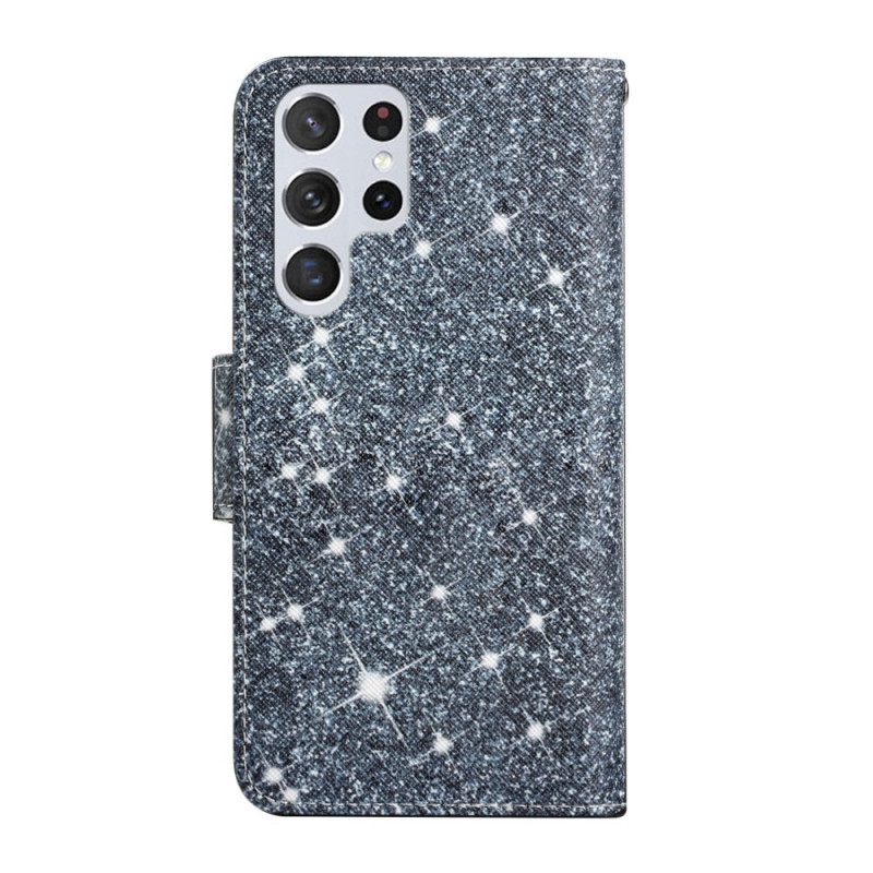 Κάλυμμα Samsung Galaxy S22 Ultra 5G με κορδονι Strappy Sequins