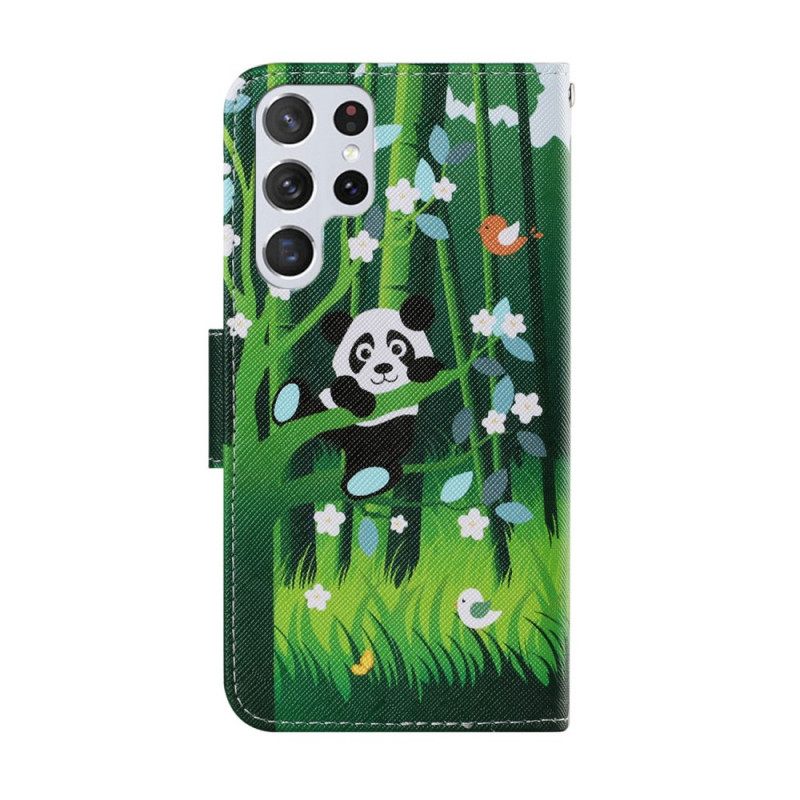 Κάλυμμα Samsung Galaxy S22 Ultra 5G Panda Walk