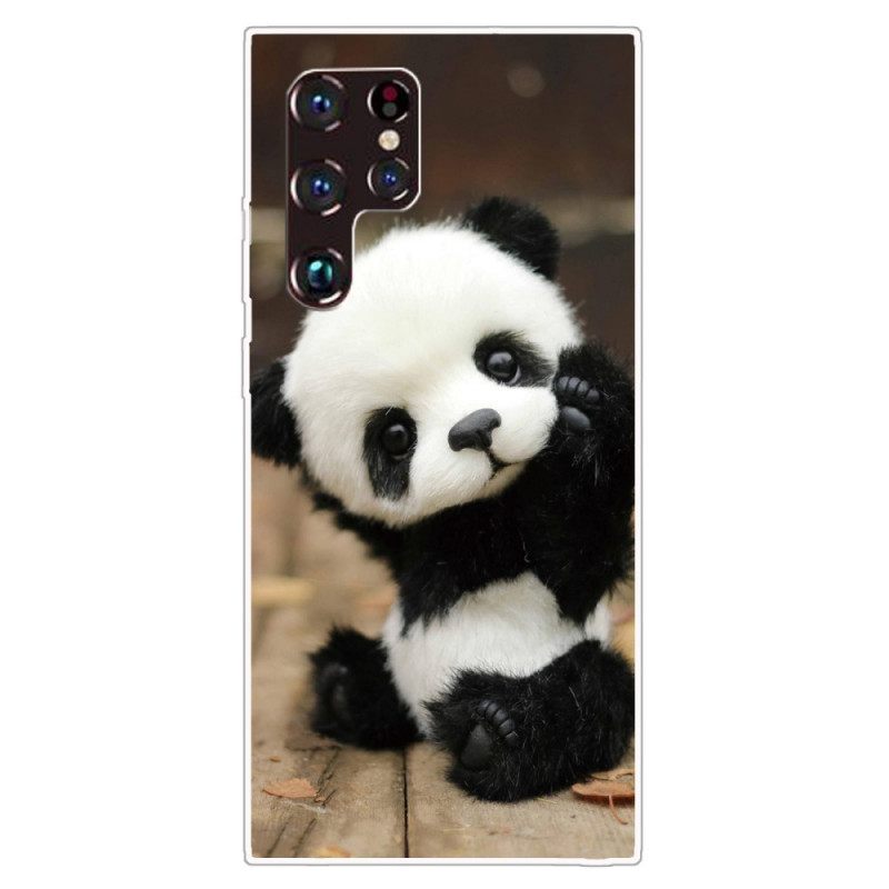 θηκη κινητου Samsung Galaxy S22 Ultra 5G Ευέλικτο Panda