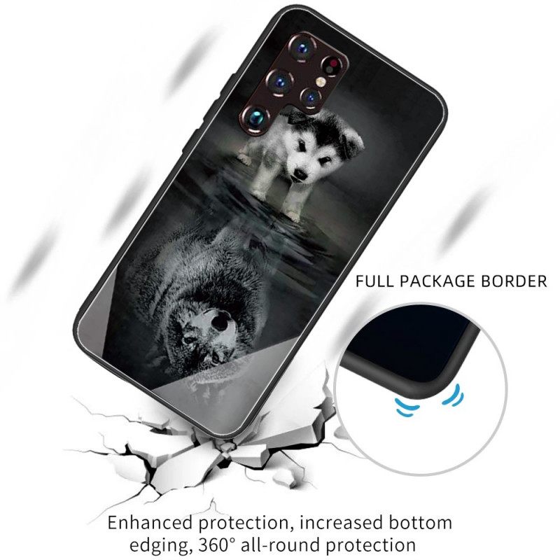 θηκη κινητου Samsung Galaxy S22 Ultra 5G Puppy Dream Tempered Glass