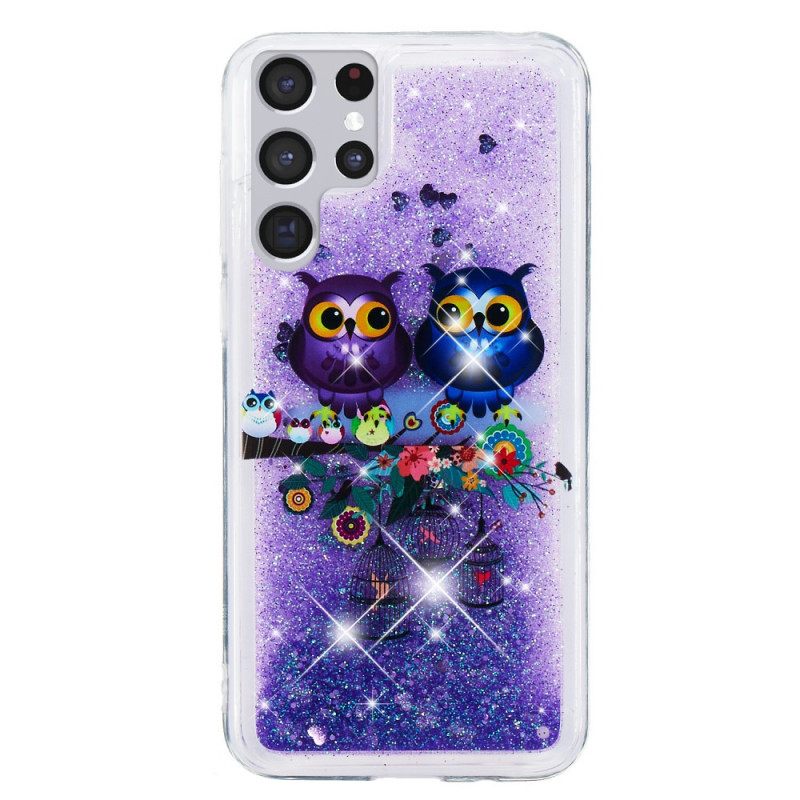 Θήκη Samsung Galaxy S22 Ultra 5G Glitter Owls