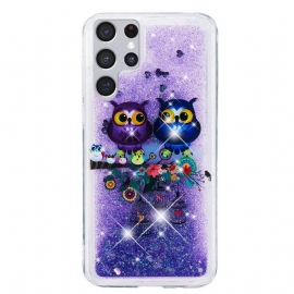 Θήκη Samsung Galaxy S22 Ultra 5G Glitter Owls