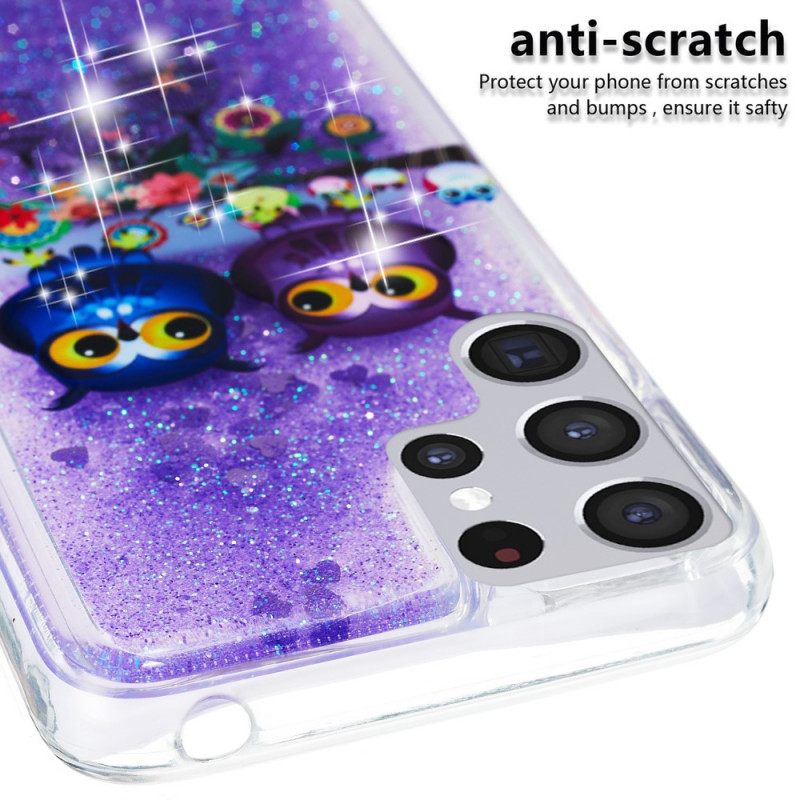 Θήκη Samsung Galaxy S22 Ultra 5G Glitter Owls