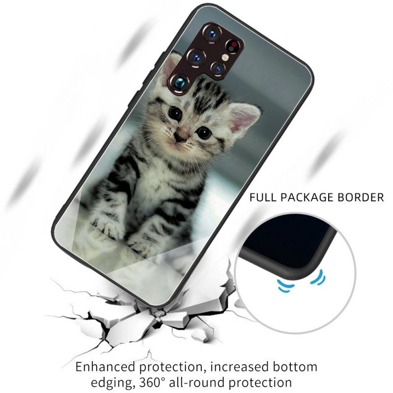 Θήκη Samsung Galaxy S22 Ultra 5G Kitten Tempered Glass