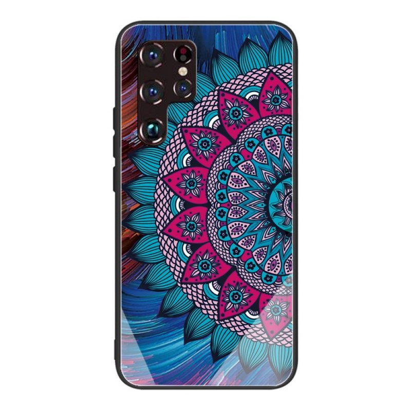 Θήκη Samsung Galaxy S22 Ultra 5G Mandala Tempered Glass