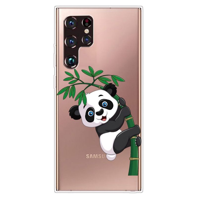 Θήκη Samsung Galaxy S22 Ultra 5G Panda On Bamboo