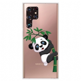 Θήκη Samsung Galaxy S22 Ultra 5G Panda On Bamboo