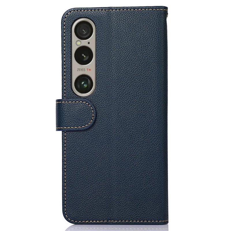 Δερματινη Θηκη Sony Xperia 1 Vi Khazneh Bicolor Rfid Blocking