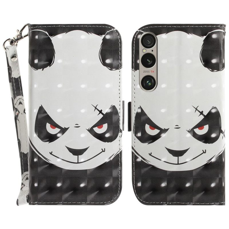 Θηκη Κινητου Sony Xperia 1 Vi Angry Panda Με Λουράκι