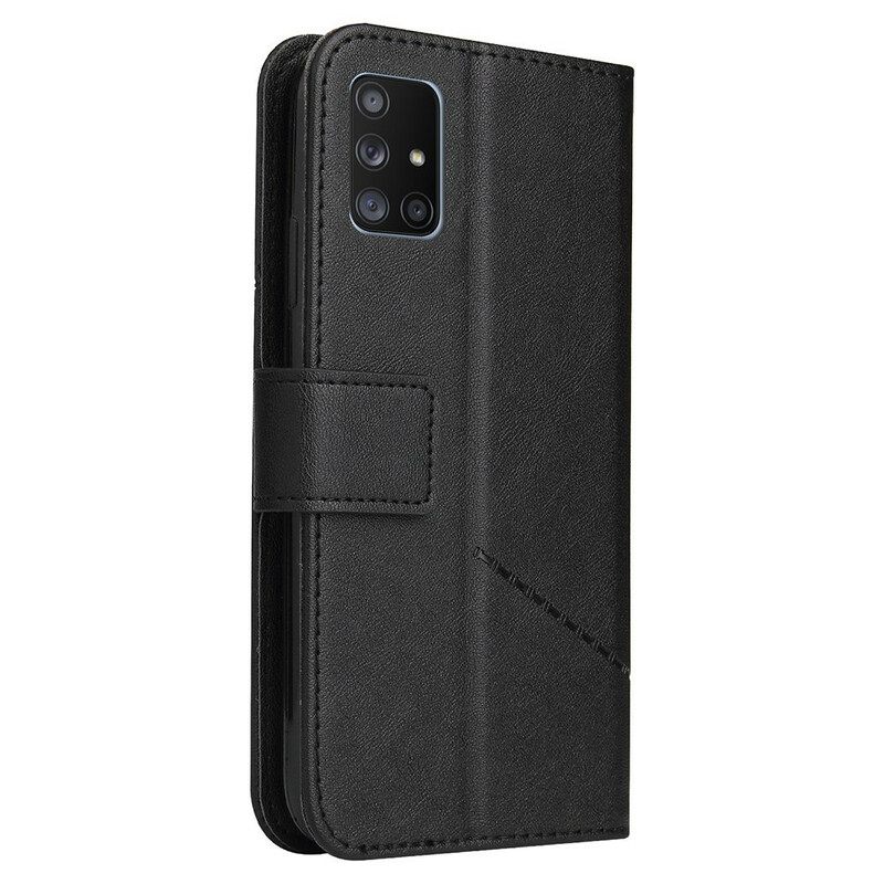 Θήκη Flip Samsung Galaxy M51 Faux Leather Gq.utrobe