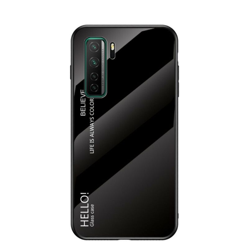 Θήκη Huawei P40 Lite 5G Tempered Glass Hello