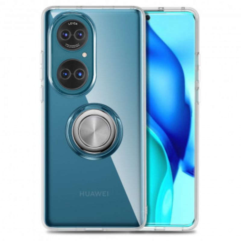 θηκη κινητου Huawei P50 Διαφανές Μονό Δακτύλιο Μέταλλο