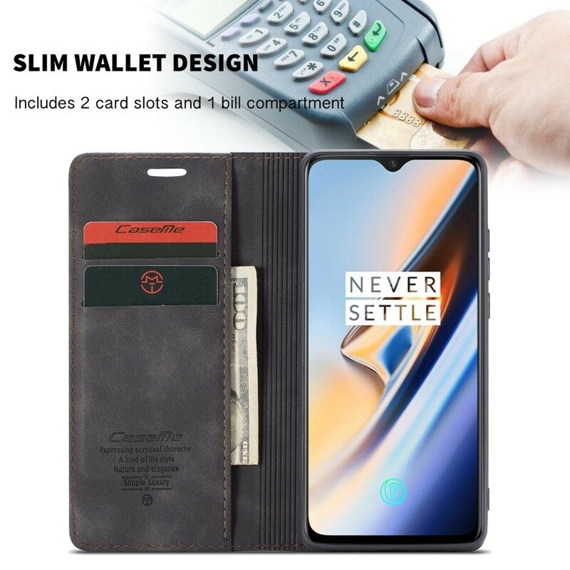 θηκη κινητου OnePlus 7 Θήκη Flip Caseme Faux Leather