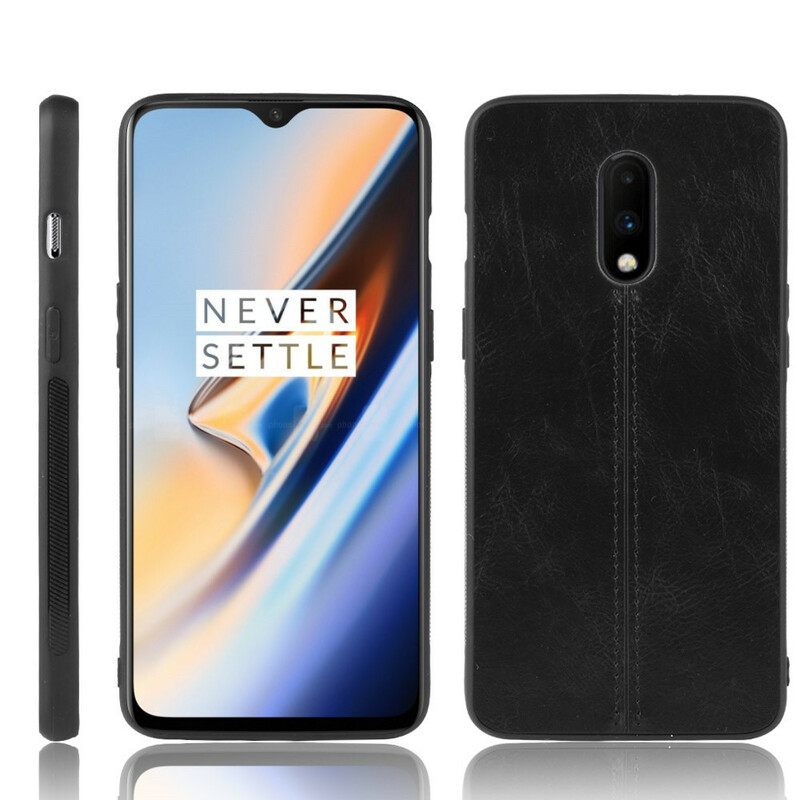 Θήκη OnePlus 7 Εφέ Δέρματος Ραφής