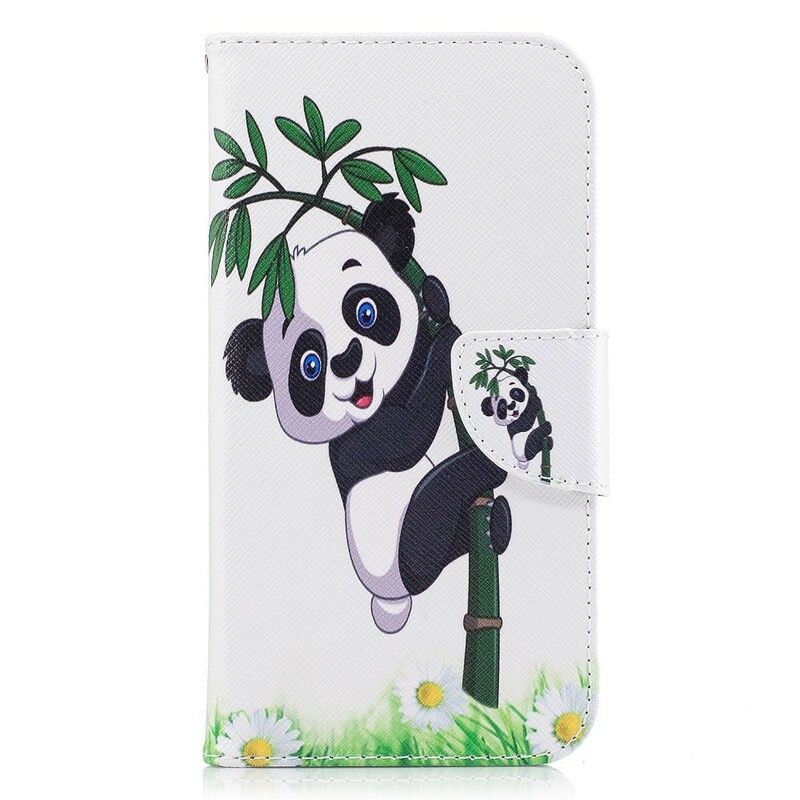 δερματινη θηκη Samsung Galaxy J7 2017 Panda On Bamboo